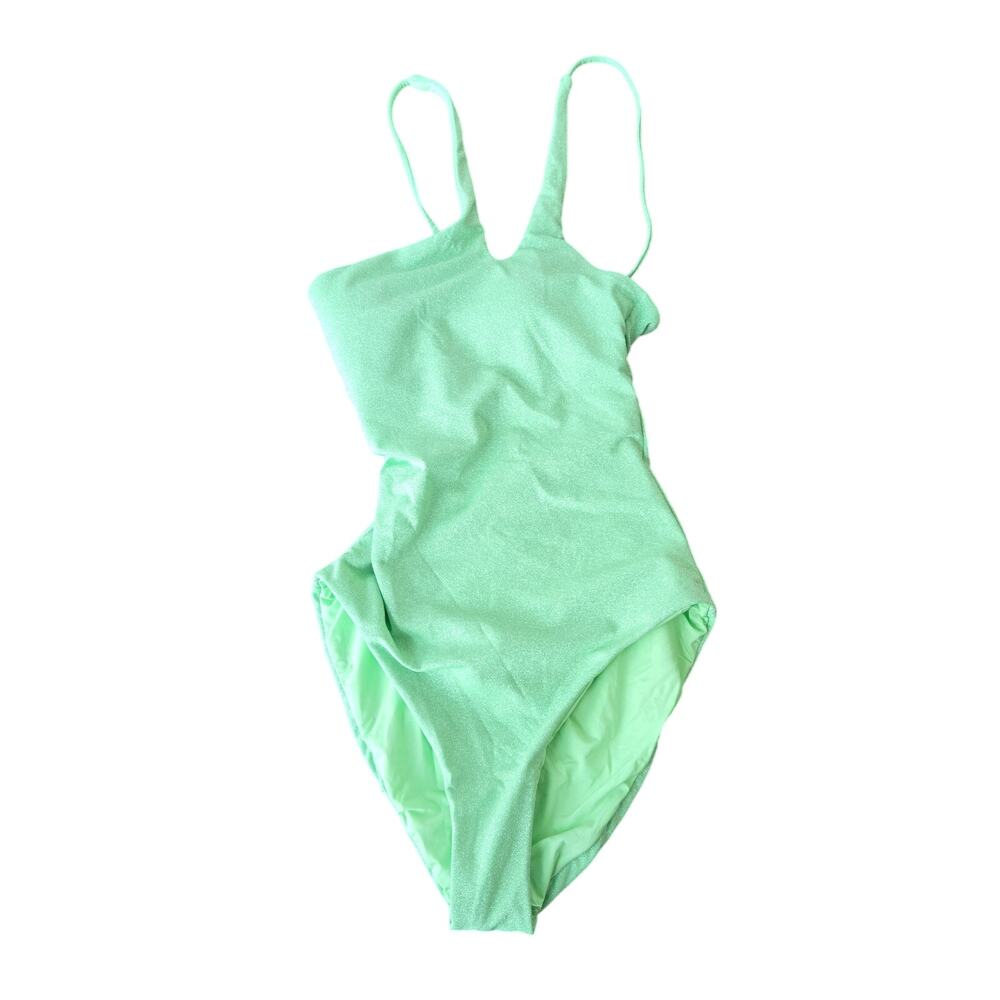 Becca Glimmer Violet Asymmetrical One Shoulder One Piece Swimsuit Size S NWT - Picture 2 of 8